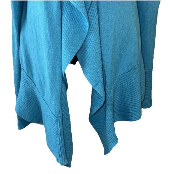 Lilly Pulitzer Turquoise Ruffle Long Sleeve Cardigan Size L - Picture 4 of 11